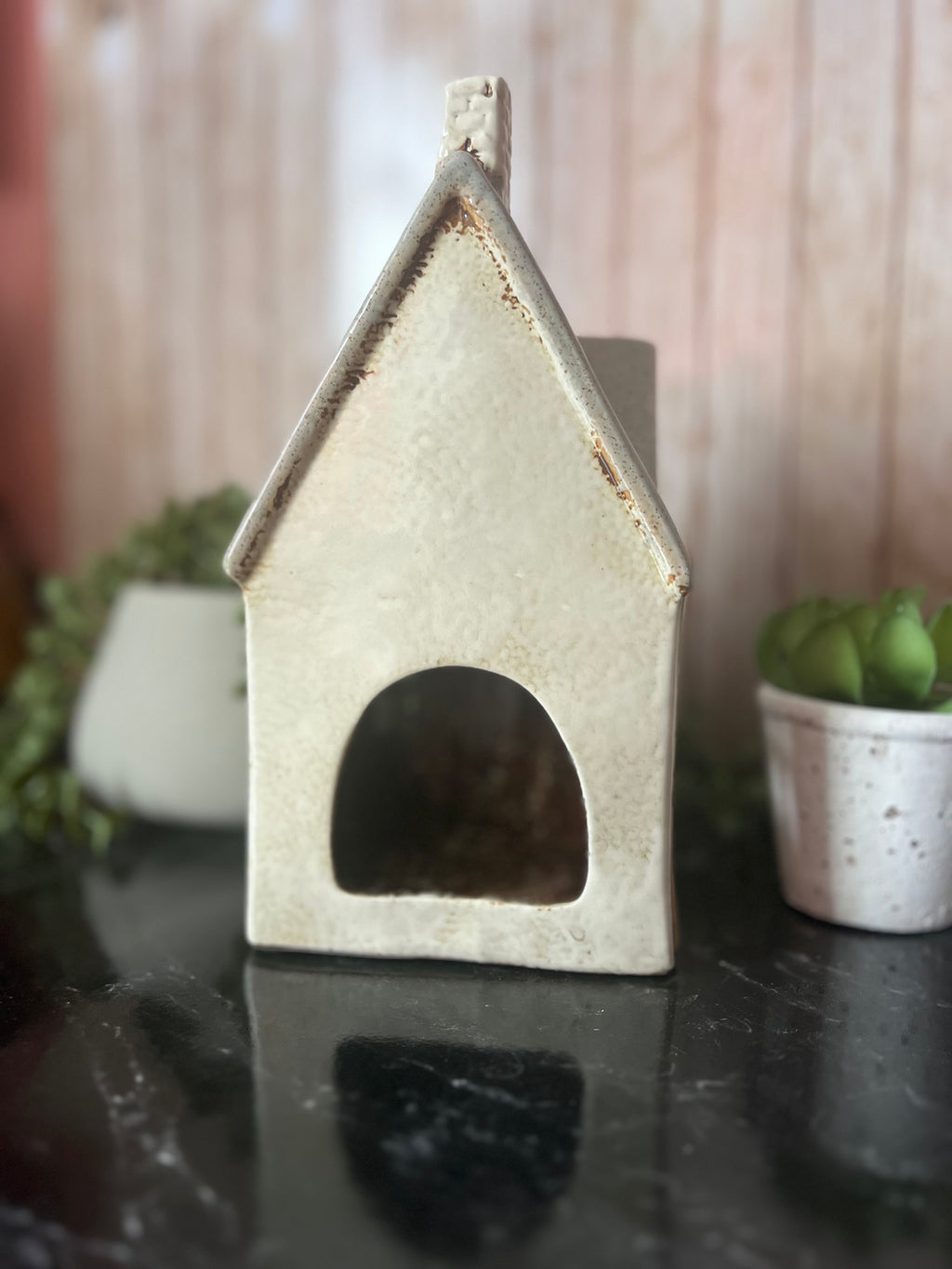 Tudor Style House Tea Light Holder