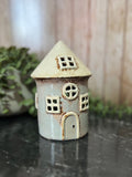 Ceramic Round House Mini Tea Light Holder