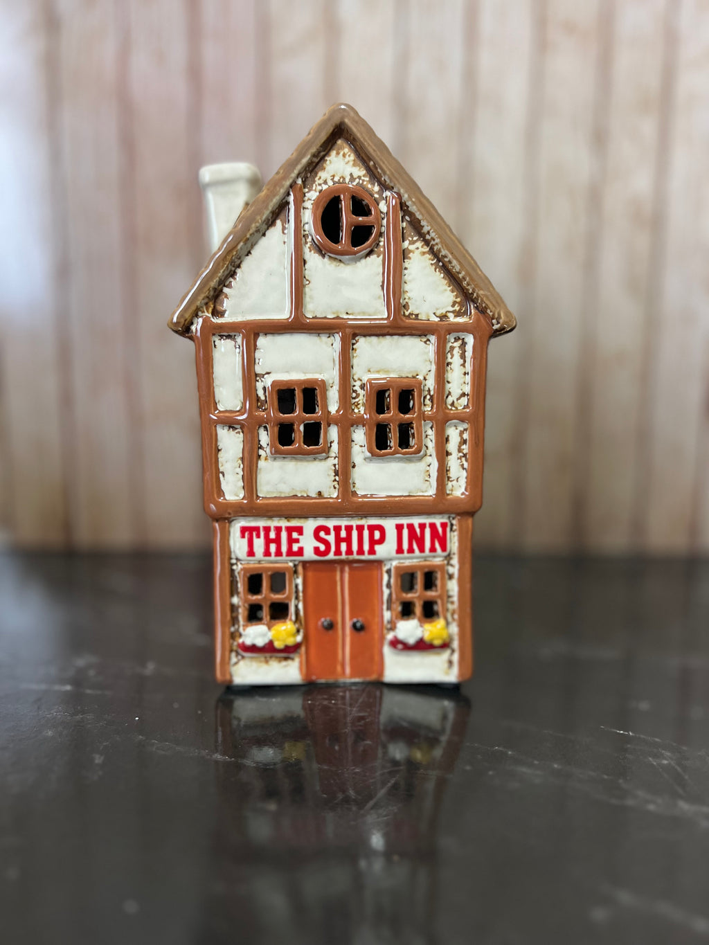 The Ship Inn Pub Ceramic Tea Light Holder