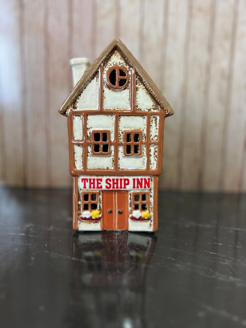 The Ship Inn Pub Ceramic Tea Light Holder