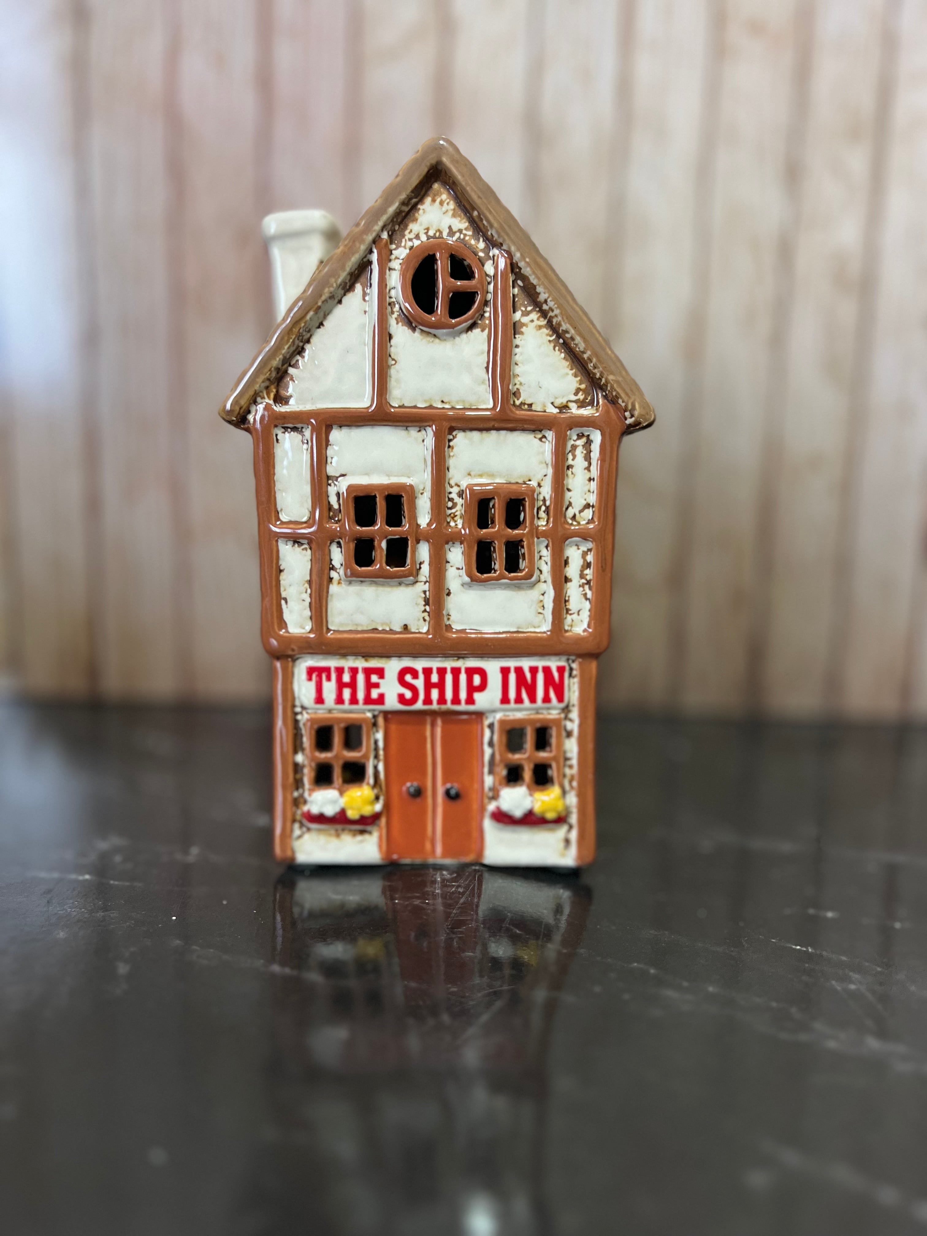 The Ship Inn Pub Ceramic Tea Light Holder
