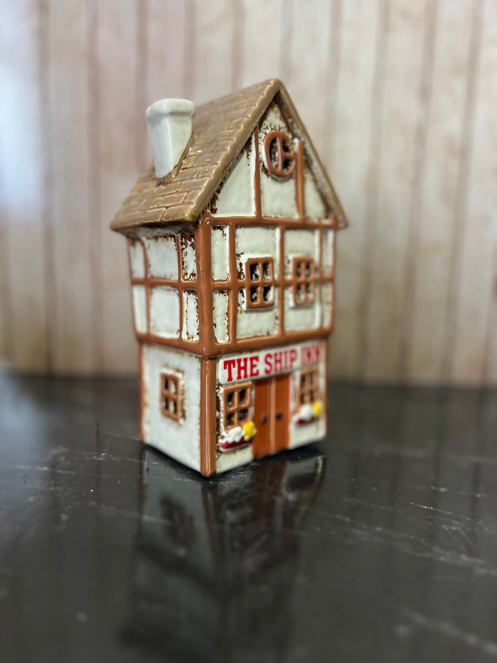 The Ship Inn Pub Ceramic Tea Light Holder