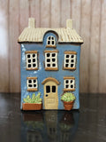 Garden Blue House Ceramic Tea Light Holder