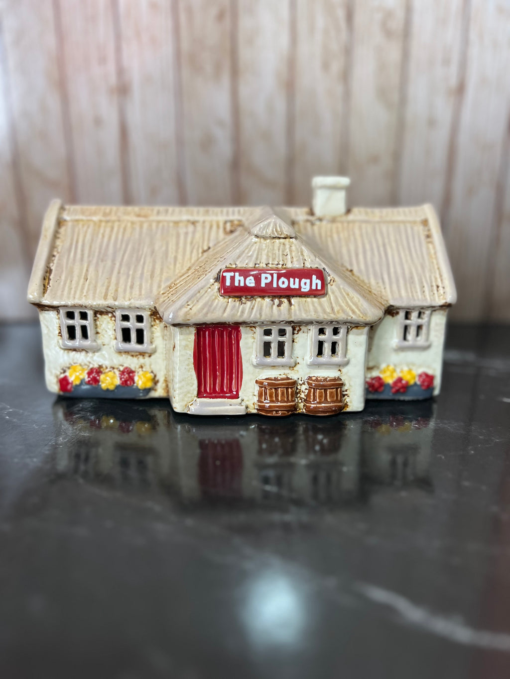 The Plough Pub Ceramic Tea Light Holder