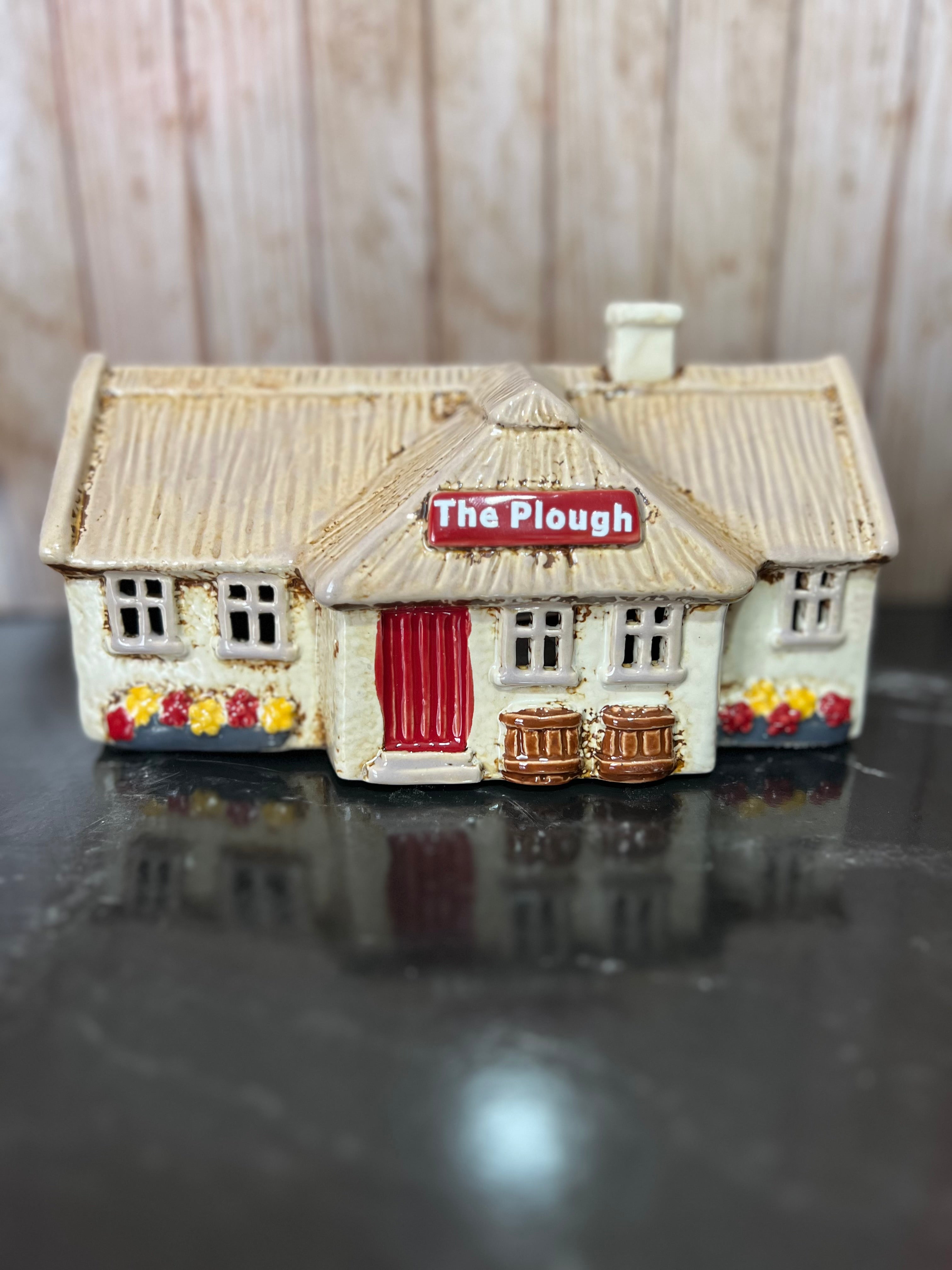 The Plough Pub Ceramic Tea Light Holder