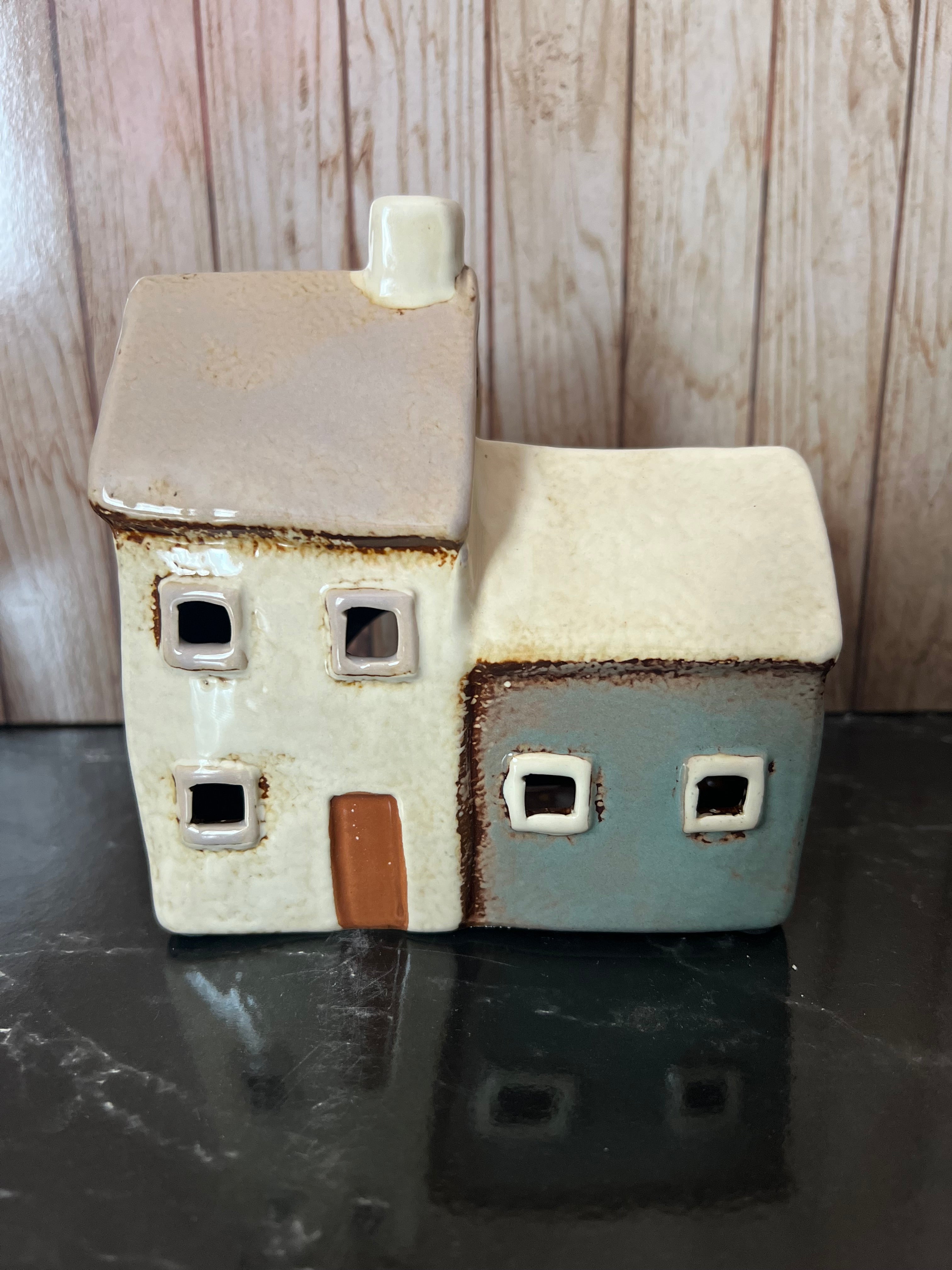 Double Croft House Ceramic Tea Light Holder
