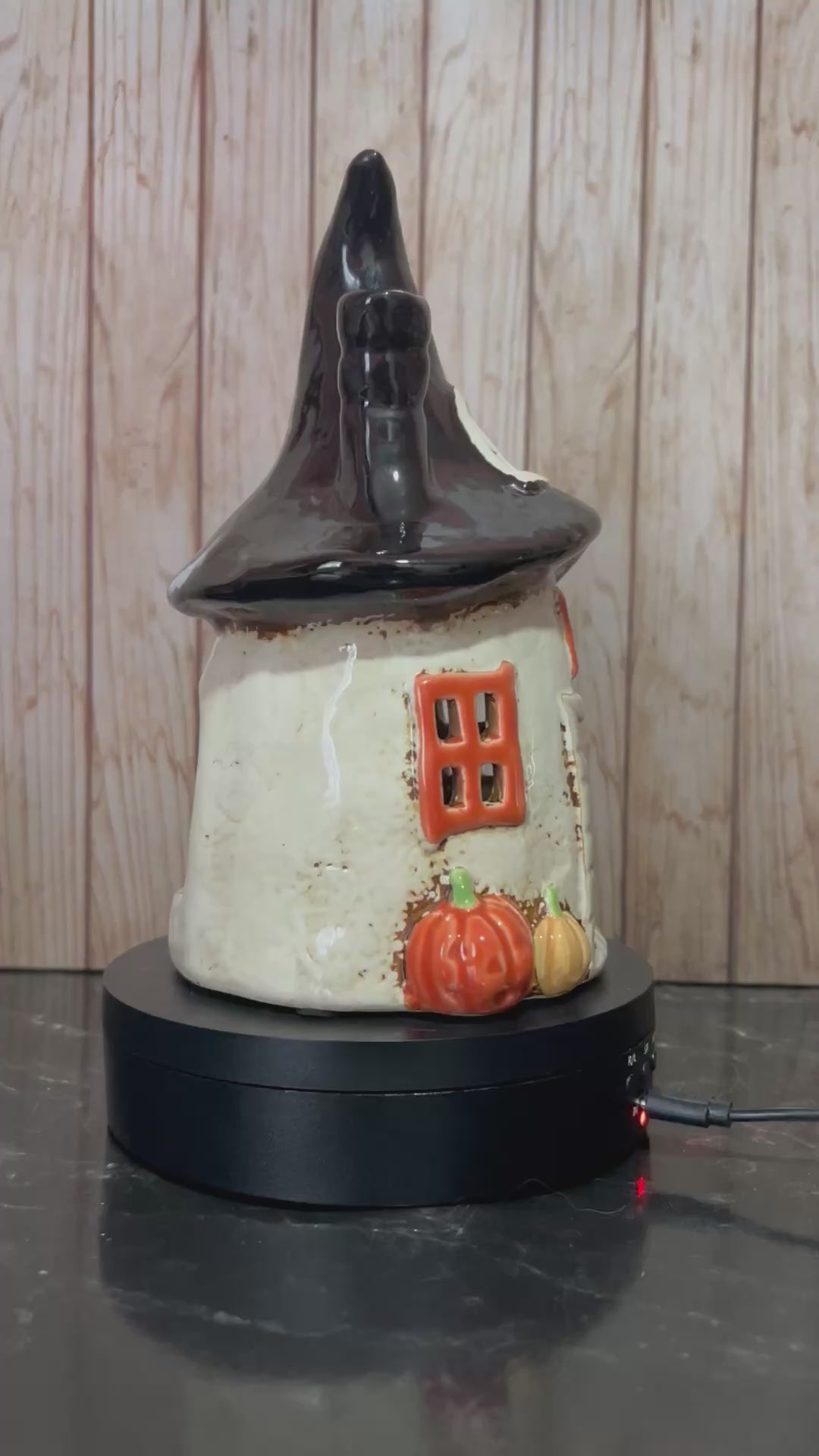 Witches Hat Halloween Ceramic Tea Light Holder