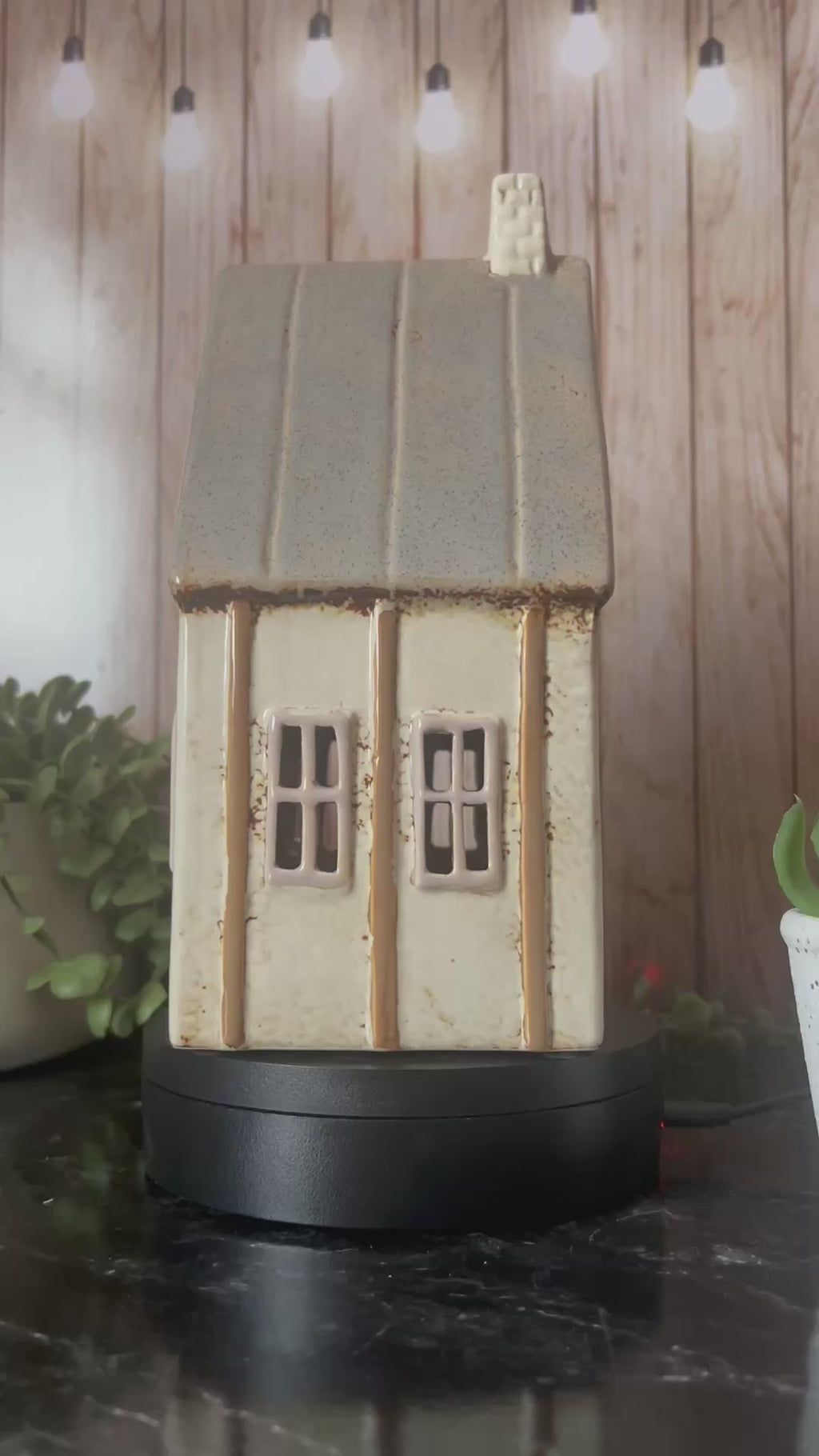 Tudor Style House Tea Light Holder