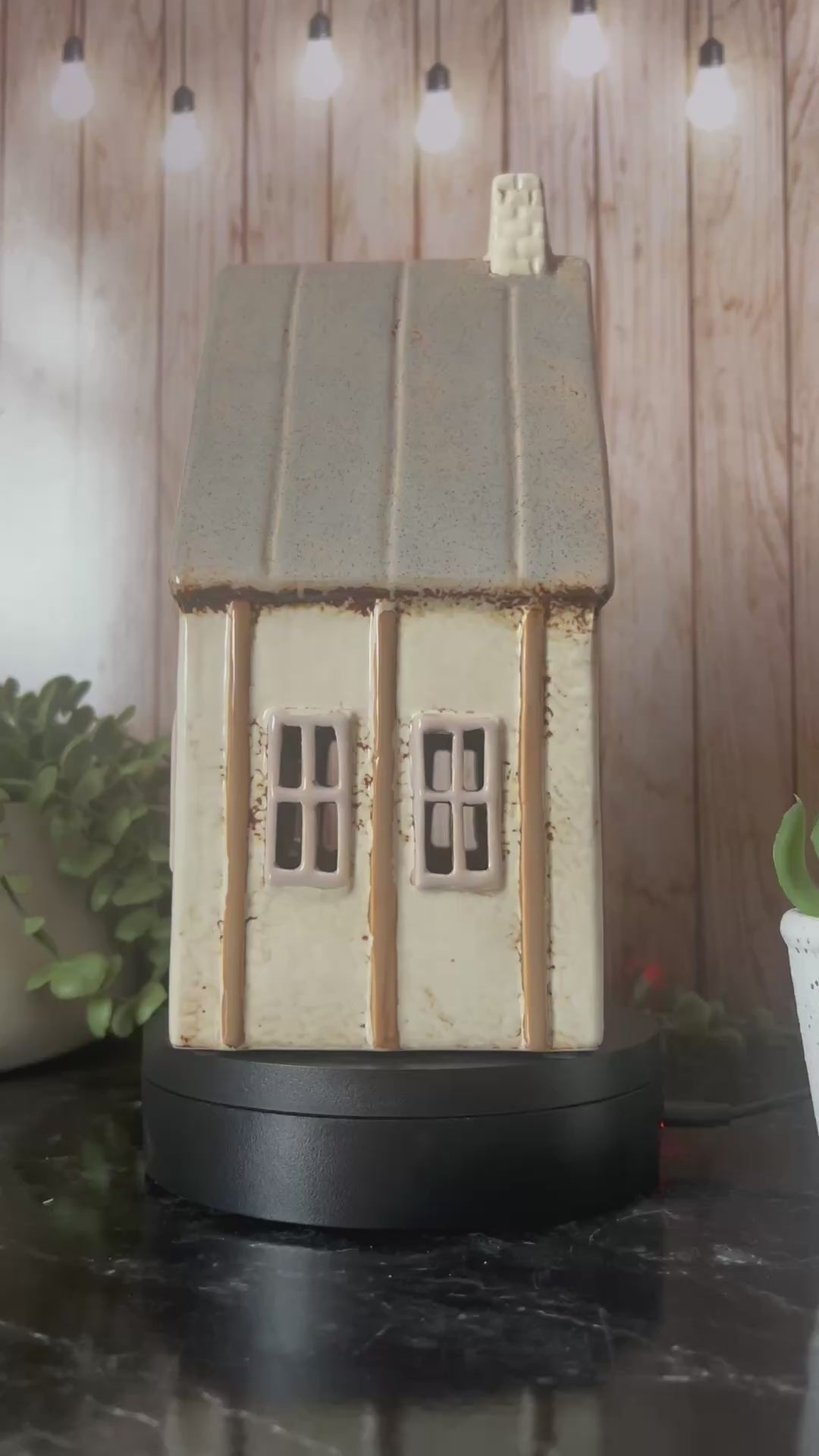 Tudor Style House Tea Light Holder